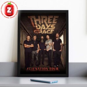 Three Days Grace Alienation Tour 2026 Poster With I Prevail And Finger Eleven North America And Europe Tour Dates Home Decor Poster Canvas