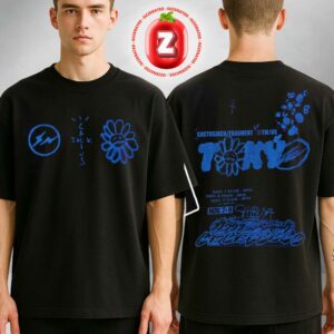 Travis Scott Cactus Jack World Tour Taking Over At Tokyo Exclusive Collab With Hiroshi Fujiwara x Takashi Murakami On November 7-9 2025 Two Sides Unisex T-Shirt