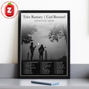 Tyler Ramsey Carl Broemel Celestun Tour Music Poster At Multiple Venues In USA On Jan To Feb 2026 Home Decor Poster Canvas