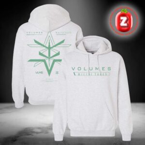 Volumes Mirror Touch Outline Two Sides Unisex Hoodie Ash Gray Official Band Merch Volumes Mirror Touch Outline Two Sides Unisex Hoodie Ash Gray Official Band Merch
