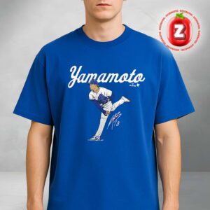 Yoshinobu Yamamoto Los Angeles Dodgers BreakingT Unisex Ace MLB 2025 Unisex T-Shirt